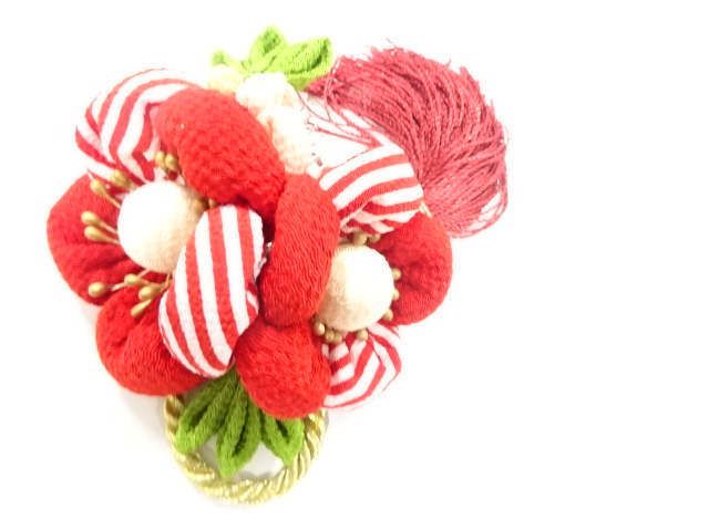 アンティーク　縮緬細工　髪飾り